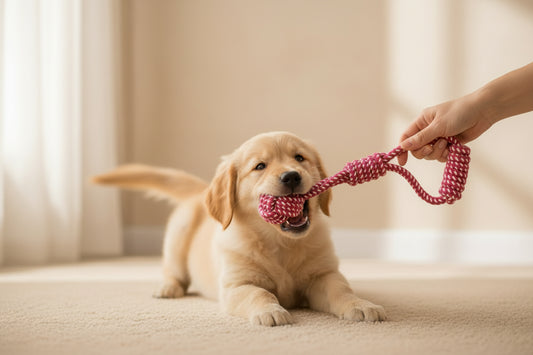 mordedor interactivo para cachorros